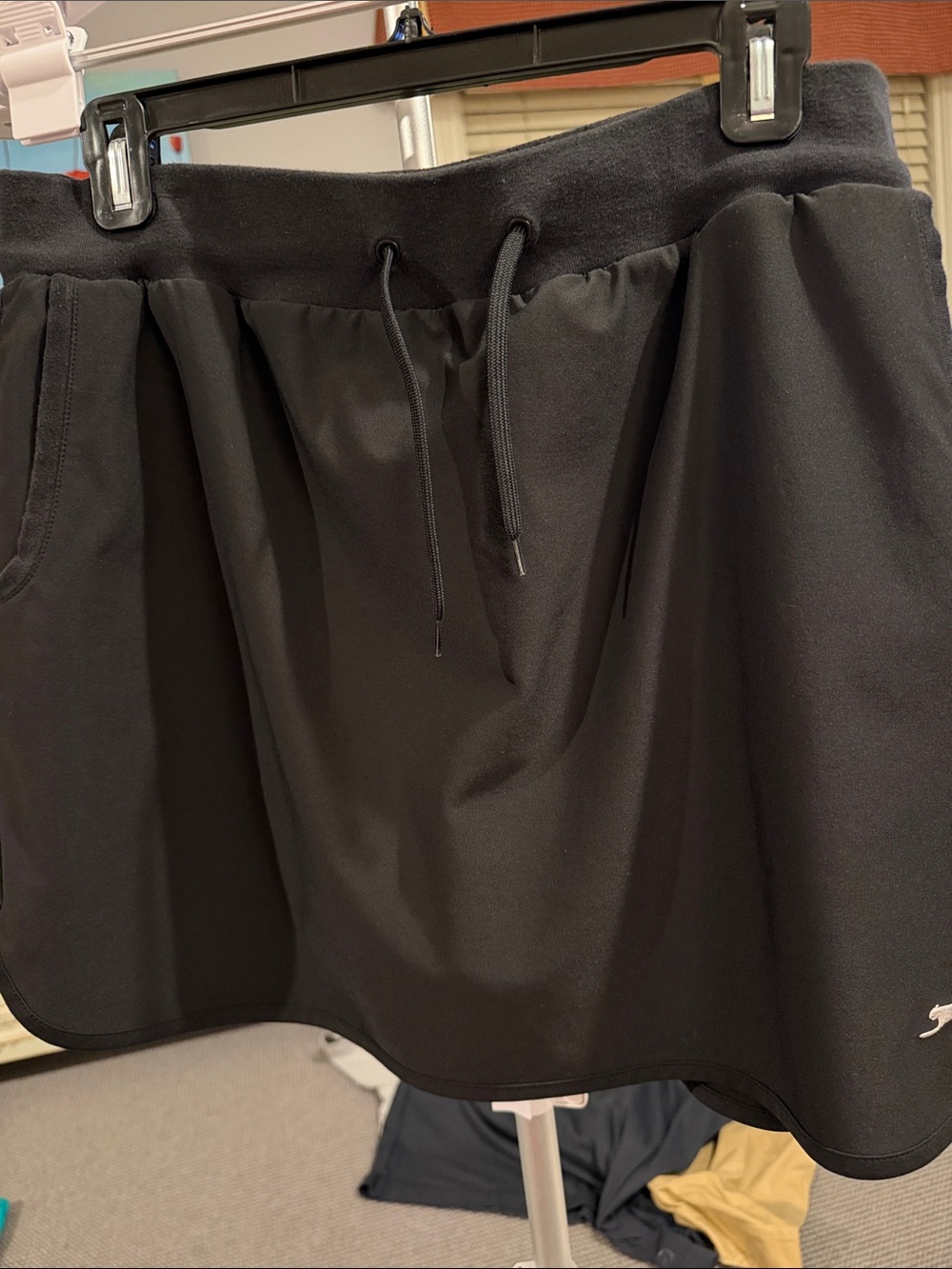 Slazenger Black Golf Skort with Elastic Waistband and Pocket